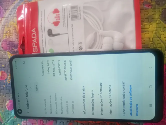 Galaxy A21s + Fone / Entrega Grátis 