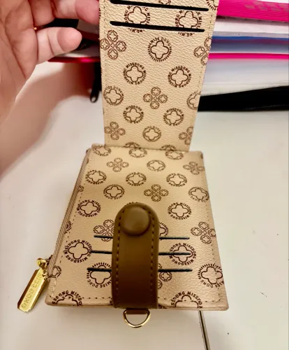 Carteira Slim Feminina Porta Cartão E Moedas Com Zíper Luxo