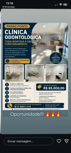 Venda de clínica odontológica