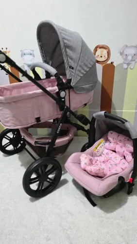 Kit perfeito para sua princesa carrinho de bebê 3 em 1