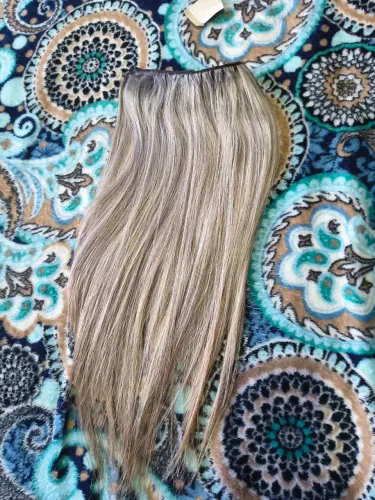 Faixa mega hair cabelo humano loiro
