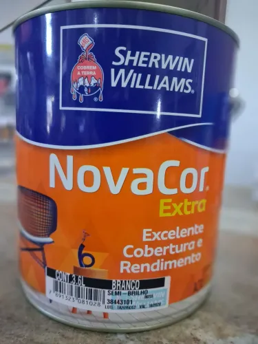 Tinta nova cor SEMI-BRILHO COR: BRANCO 3,6LTS