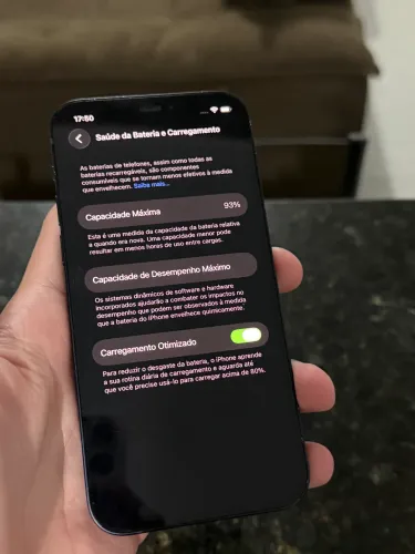 iPhone 12 128GB Preto | Bateria 93% | Face ID OK
