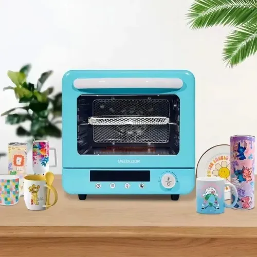 Prensa Térmica Sublimadora Mecolour 20L Azul para Canecas, Copos e Squeezes 220V (8)