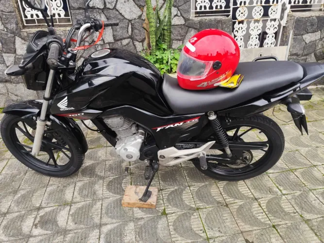 Cg 160 flex, com capacete, antena, cadeado de bengala