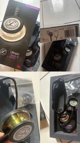 Estetoscópio 3M Littmann Classic III Black Rainbow