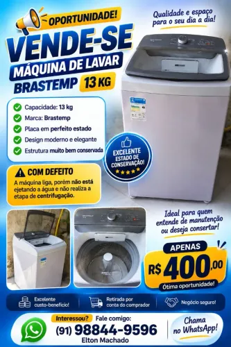 Máquina de lavar Brastemp