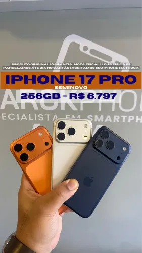iPhone 17 pro Seminovo - Loja Física - Nota fiscal