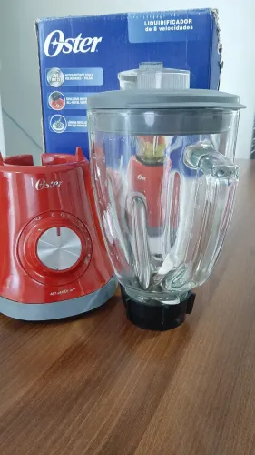 Liquidificador Oster Copo de Vidro Super Chef 750w 1,25L Vermelho