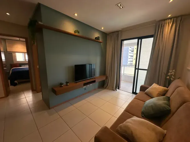 The One: Apartamento Totalmente Mobiliado 69m² 2 Quartos (1 Suíte) 1 Vg