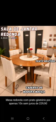 Sala de Jantar Mesa Redonda