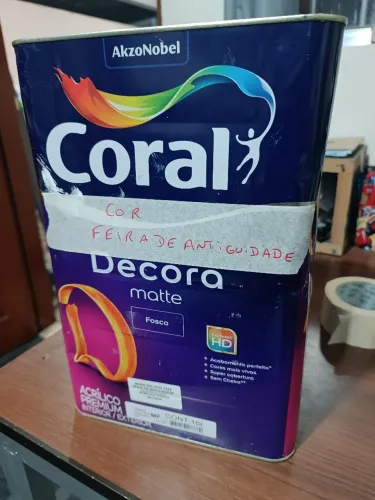 Tinta Coral Decora cor Feira de antiguidade