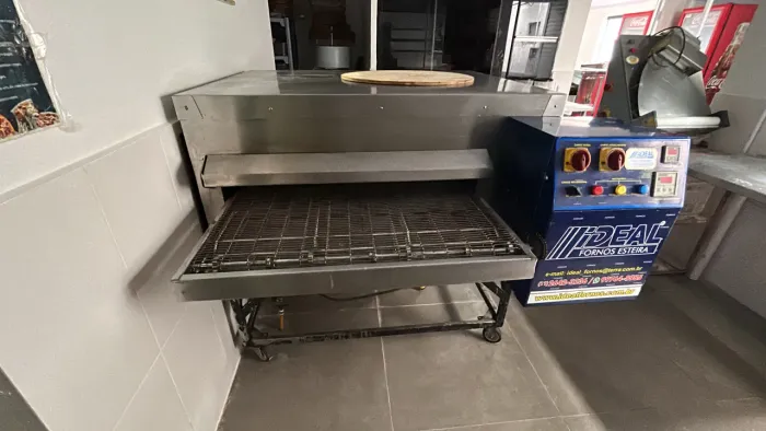 Forno de esteira pizza
