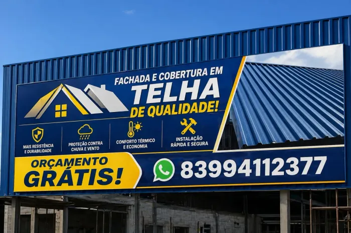 Fachada de telha