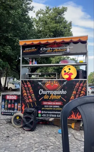 ? Barraca de Churrasquinho Completa - Pronta para Trabalhar