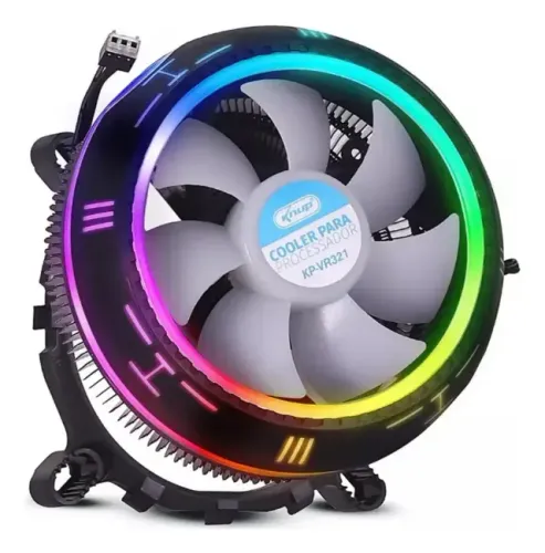 Cooler Processador Rgb Pc Intel 1150 1151 1155 Fm2+ Am3+ Am4 Knup kp-vr321