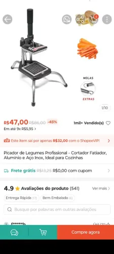 Fatiador de batata 