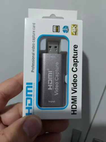 Placa De Captura Hdmi Usb 4K Áudio Video Streaming Full Hd