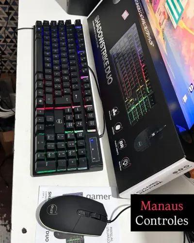 Teclado e mouse shadowstrike duo DAZZ, chama no WhatsApp! 