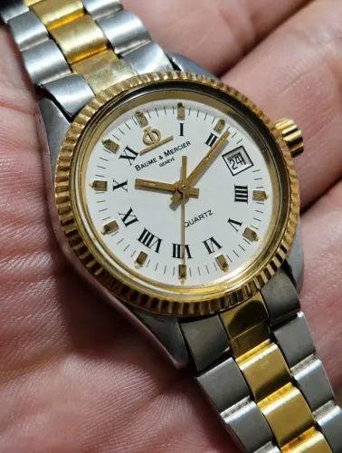 Relógio Baume & Mercier Genève Quartz Swiss 7 Rubis Vintage anos 80