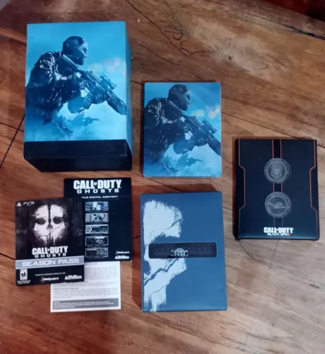 Call Of Duty Ghosts edição Hardened PS3 com stelbook lacrado e colecionáveis