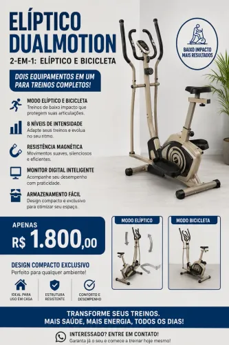 Elíptico novo na caixa