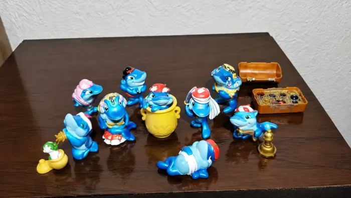 Coleção kinder ovo tubarões. Antigo anos 90