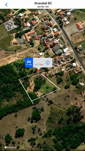 Terreno para sítio com 9300 metros quadrado com água dentro do terreno luz ligada