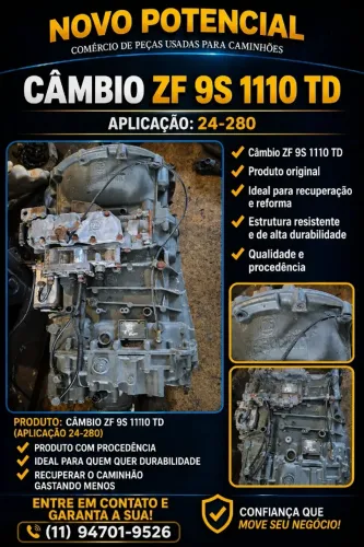 CAMBIO ZF 9S 1110 TD COMPLETO REVISADO 
