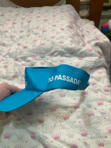 Viseira Gillette Venus "Tô Passada" Azul - Ajustável com Velcro