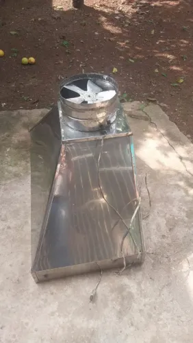 Coifa inox com exausto 