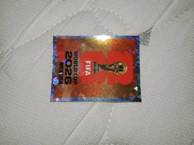 Cartinha Copa do Mundo FWC6 taça laranja Panini