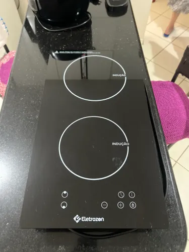 Cooktop Indução Elétrico 2 Bocas 220v Vidro Preto