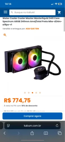Water cooler MasterLiquid 
