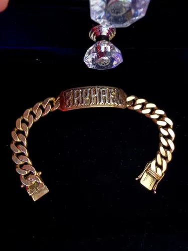 Pulseira ouro18k maciça 75g