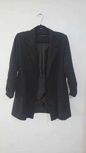 Blazer Alongado em Alfaiataria (tamanho G)