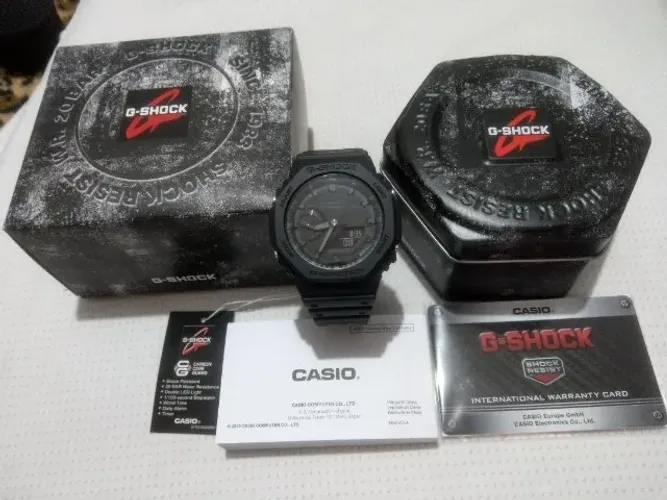 Relógio Casio Gshock Carbon 2100 original completo.