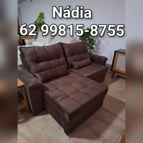 SOFÁ MORFEU DE 2MTS MARROM