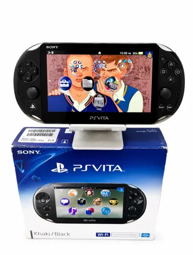 Ps Vita Slim Khaki/ Black Desbloquedo - Envio Olx Pay
