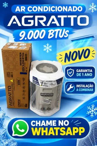 Ar-Condicionado Agratto 9.000 BTUs - Novo