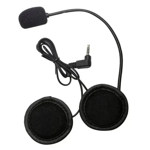 Kit Fones Com Microfone Ejeas + Clip Intercom V6 V4 Original + Velcros + Clip de Metal