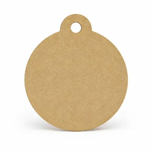 Kit 50 Bolachas 5x5cm Com 1 Furo Mdf Cru Chaveiro Aplique