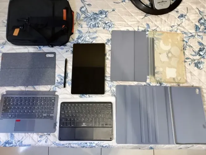 Kit TABLET LENOVO P11 Plus+Caneta/Teclado Orig+Teclado BT c/ Ç+2 Capas+Bolsa de transporte