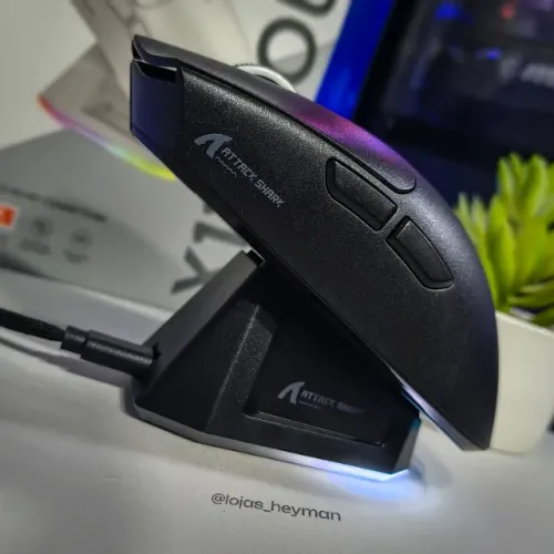 Mouse Gamer Sem Fio Attack Shark X11 22000 DPI com Base de Carregamento