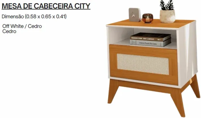 Mesa De Cabeceira City Nova