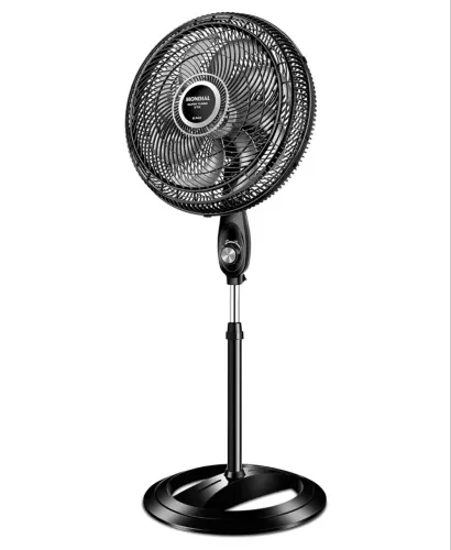 Ventilador Coluna MONDIAL 40cm, Preto/Prata | Turbo 8 Pás, 220V, 140W, VTX-40C-8P
