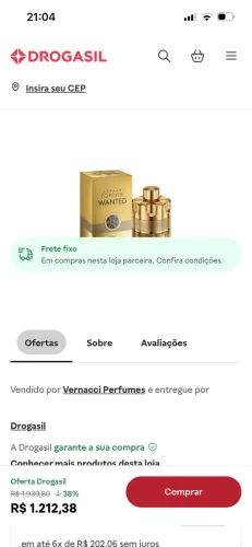 Perfume importado original