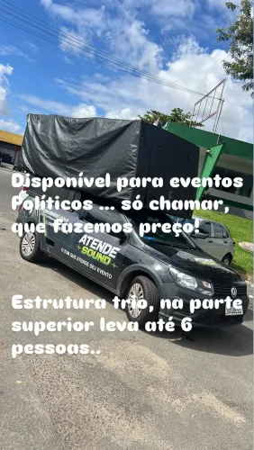 Trio de som para aluguel
