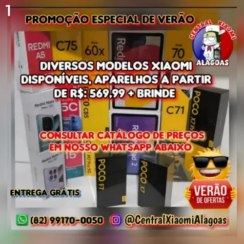 XIAOMI REDMI NOTE 15 PRO 5G, POCO X7 PRO 5G E DIVERSOS MODELOS DISPONÍVEIS