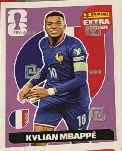 Extra Sticker Panini - Legend Kylian Mbappé lilás